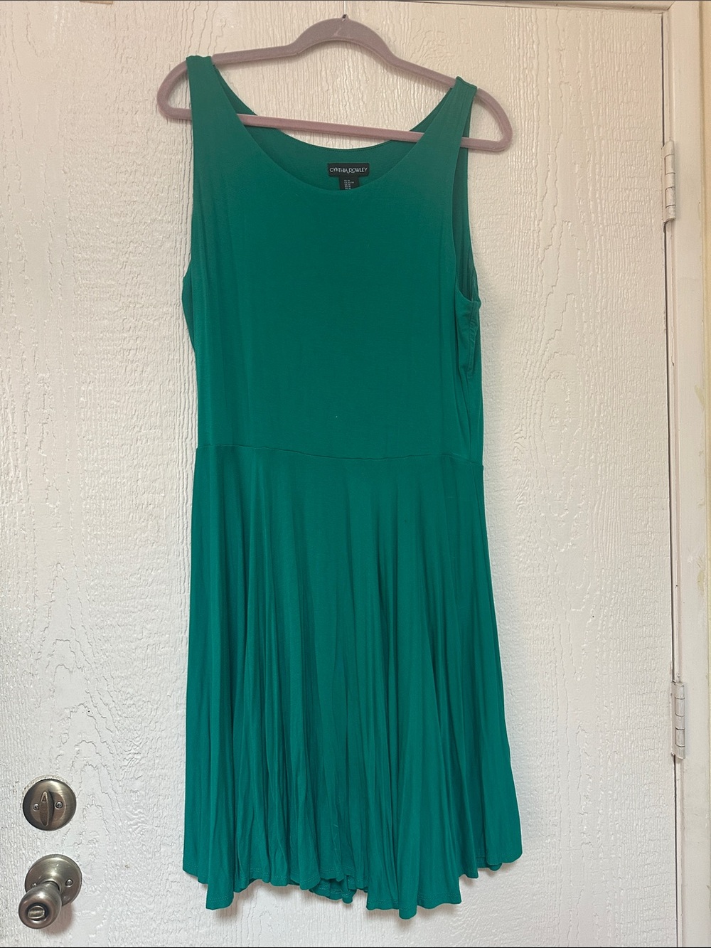 Cynthia Rowley Green Sleeveless Midi Dress